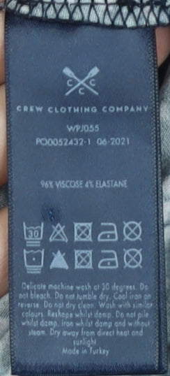 Crew Clothing Women's Heart Print Jersey Shift Dress Multicoloured 12