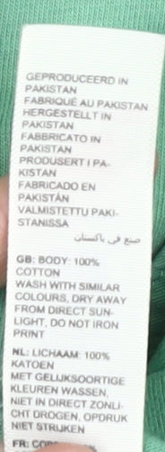 FatFace Men's Green Polo Shirt, Medium, 100% Cotton