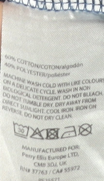 Original Penguin Men's Blue Graphic T-Shirt L