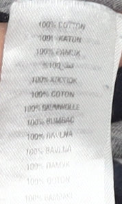 Jasper Conran Men's Grey Striped Short Sleeve T-Shirt, L