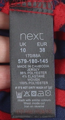 Next Women's Red Animal Print Sleeveless Blouse Size 10