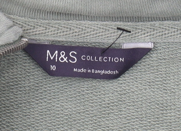 Marks and Spencer Women's Green Pullover Sweatshirt