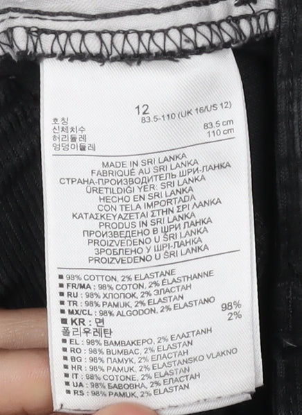 Gap Women's Black Corduroy Skirt Size 12