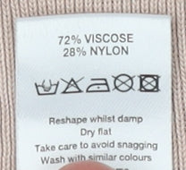 Principles Women's Beige Embroidered Long Sleeve Top, Size 16