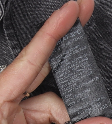 Marks and Spencer Grey Sleeveless Studded Blouse 16