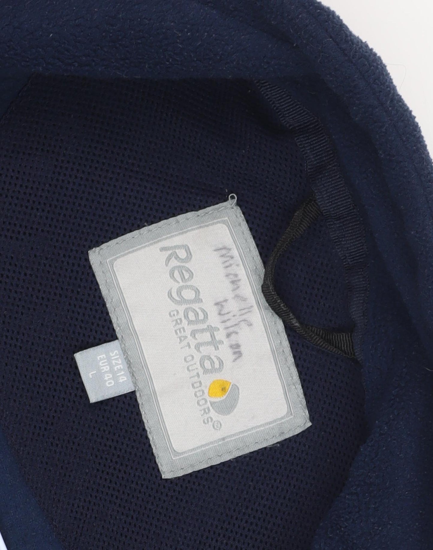 Regatta Women's Navy Fleece Jacket Size 14 - Full Zip