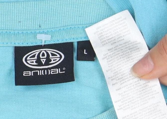 Animal Men’s Blue Graphic Print Crew Neck T-Shirt