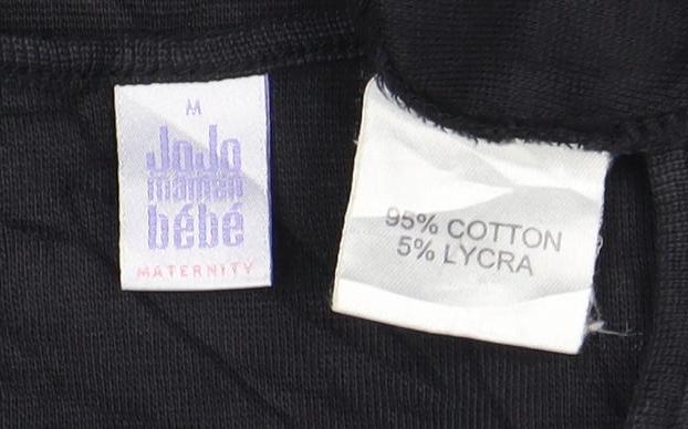 Julia Maternity Black Long Sleeve Shirt Women M