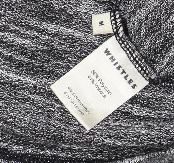 Whistles Women's Grey Jumper M Round Neck