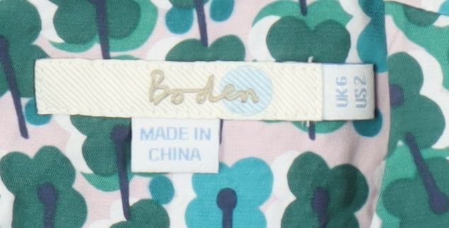 Boden Women's Floral Multicoloured Blouse Size 6