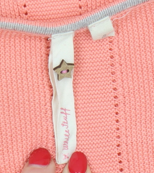 White Stuff Women's Pink Tie Hem 3/4 Sleeve Blouse