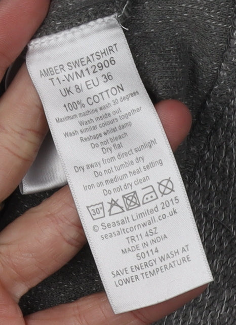 Seasalt Cornwall Women's Grey Pullover Sweatshirt Size 8