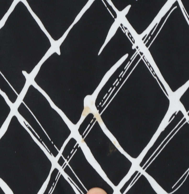 Jasper Conran Women's Black Geometric Dress 3/4 Sleeve 10