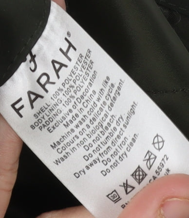 Farah Green Men's XL Mid-Length Casual Jacket