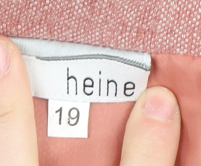 Heine Women's Pink A-Line Midi Skirt Size 12