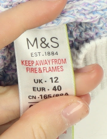 Marks and Spencer Women's Multicoloured Pullover Jumper Size 12