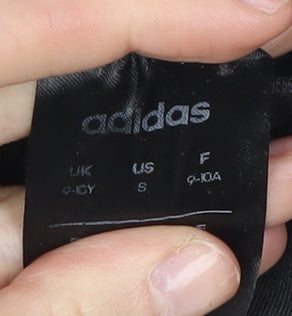 Adidas Boys Black Graphic T-Shirt 9-10 Years