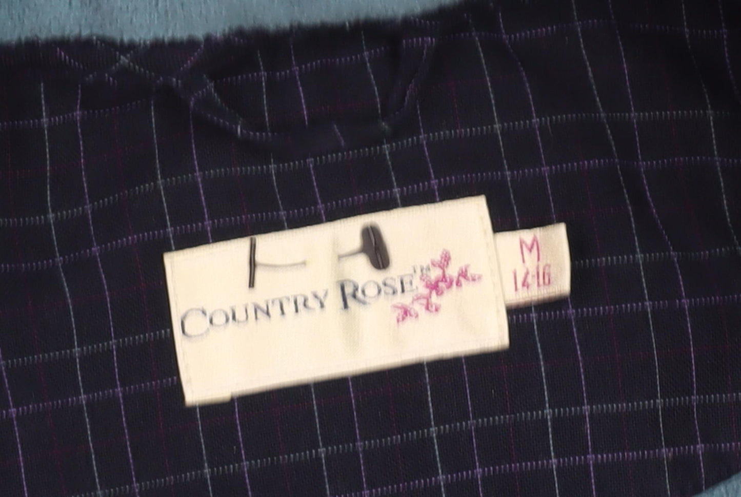 Country Rose Women's Blue Parka Jacket Size 14