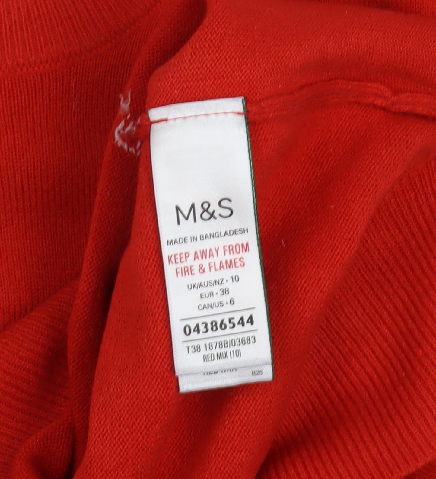Marks and Spencer Women's Red Pullover Jumper Size 10
