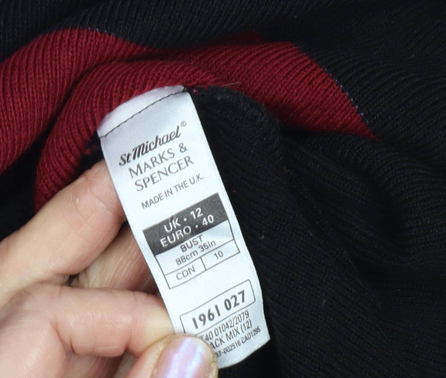 Marks and Spencer Women's Multicoloured Pullover Jumper, Size 12