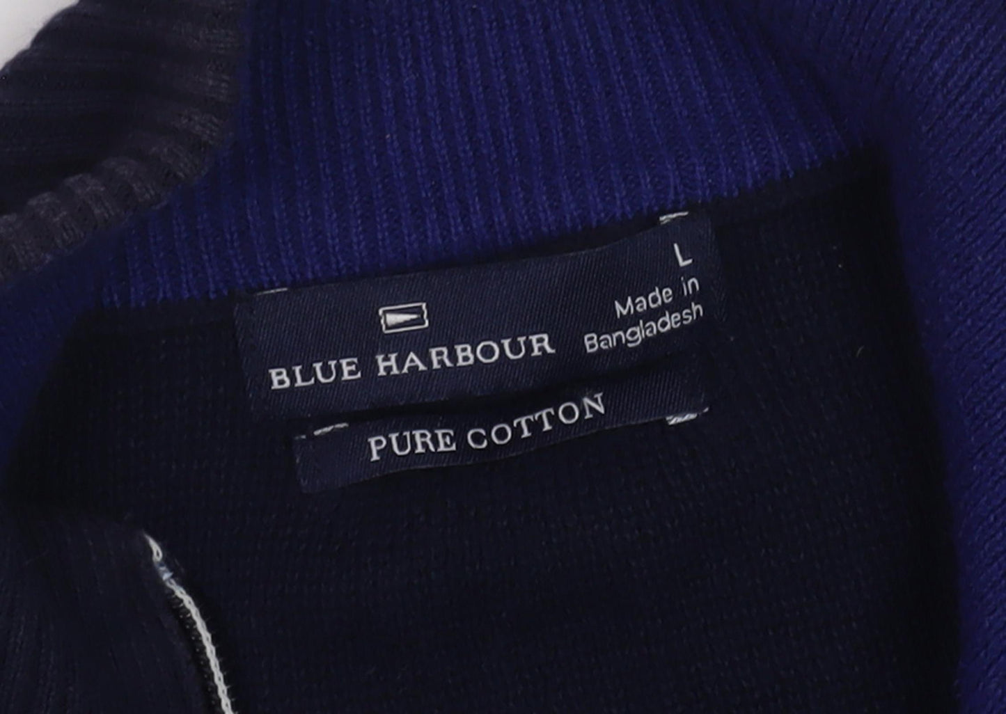 Blue Harbour Men's Black Cotton Jacket Size L