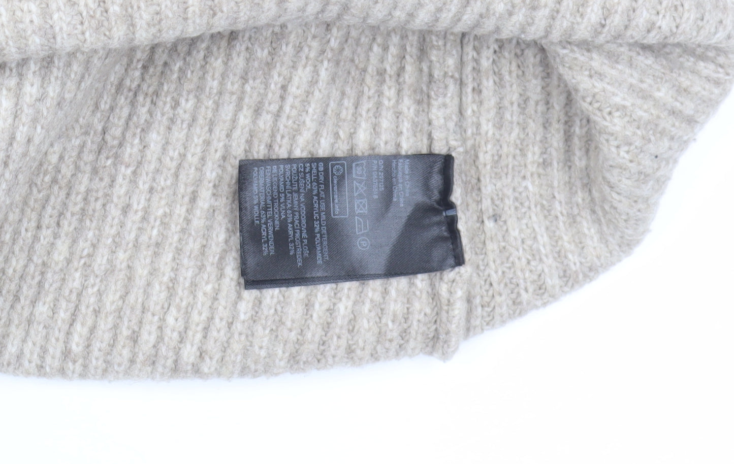 H&M Women’s Beige Relaxed Fit Chunky-Knit Pullover Jumper