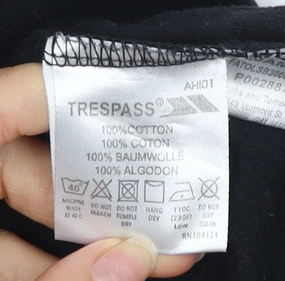 Trespass Women's Black High Neck Long Sleeve Top S