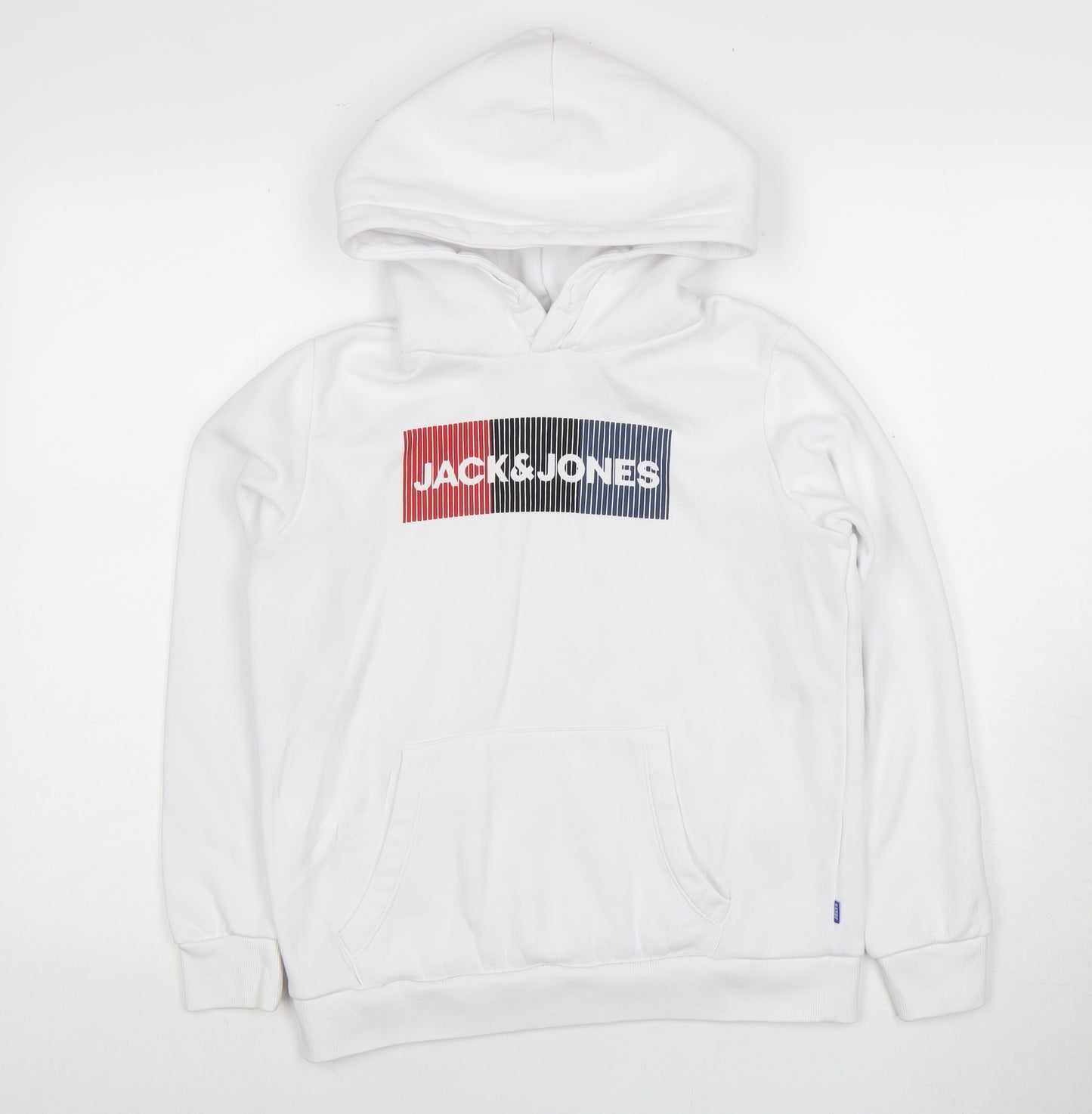 Jack & Jones Boys' White Pullover Hoodie - 14 Years