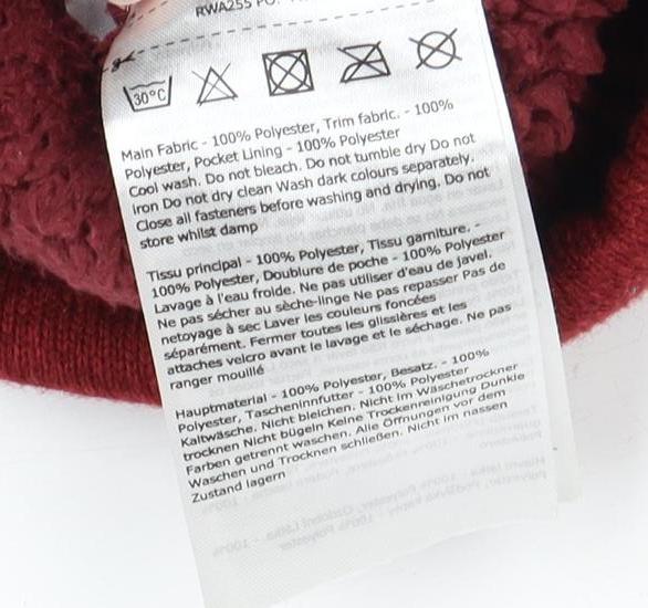 Regatta Women's Red Hooded Jacket Size 14