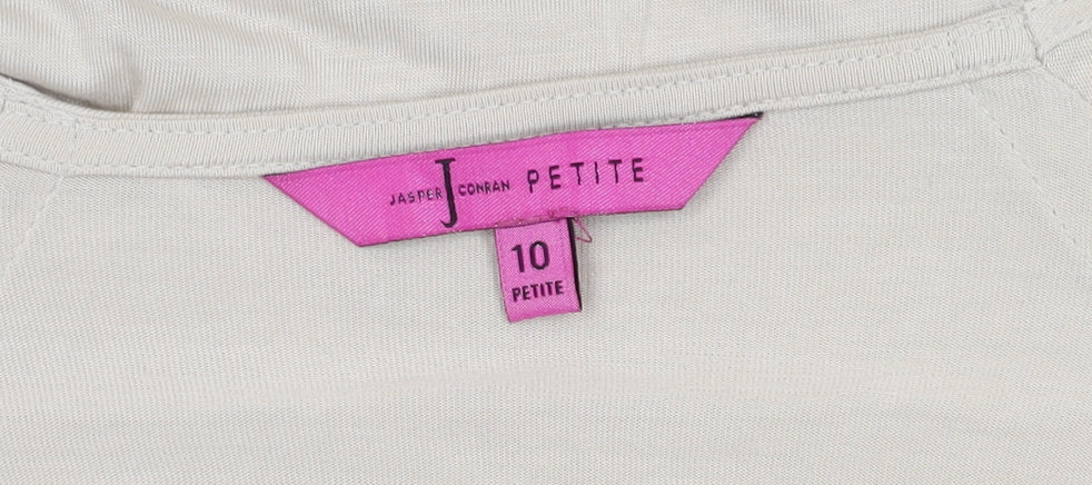 Jasper Conran Women's Beige Sequin Blouse Size 10 Petites