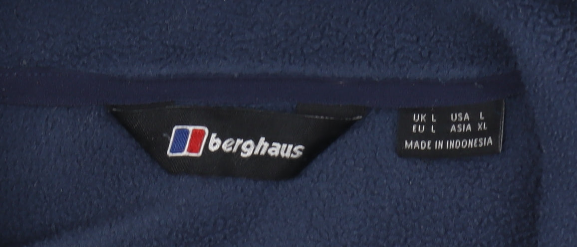 Berghaus Men’s Blue Fleece Jacket, Size L, Full Zip