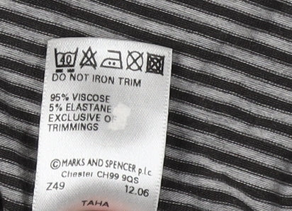 Marks and Spencer Women's Black V-Neck Cardigan Size 10