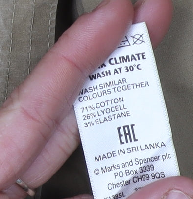 Marks and Spencer Women's Beige A-Line Midi Skirt Size 14