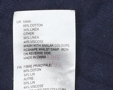 White Stuff Women's Blue Collared Sleeveless Tank Size 14