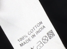 East Women's Embroidered Black 3/4 Sleeve Blouse L