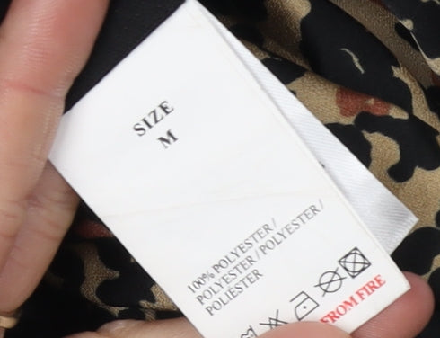 Blue Vanilla Women's Animal Print Blouse, M, Multicoloured