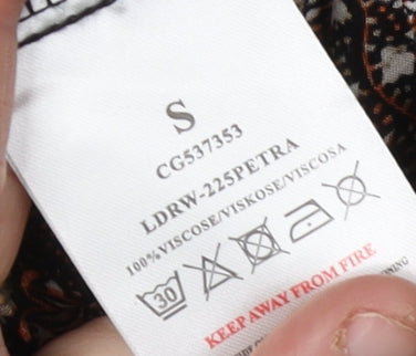 Brave Soul Women's Paisley 3/4 Sleeve Dress S