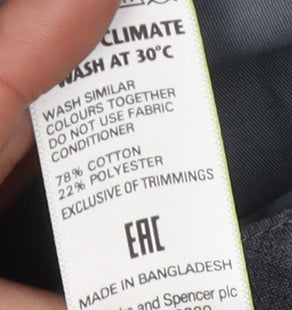 Marks and Spencer Men's Grey Chino Trousers 36 Regular