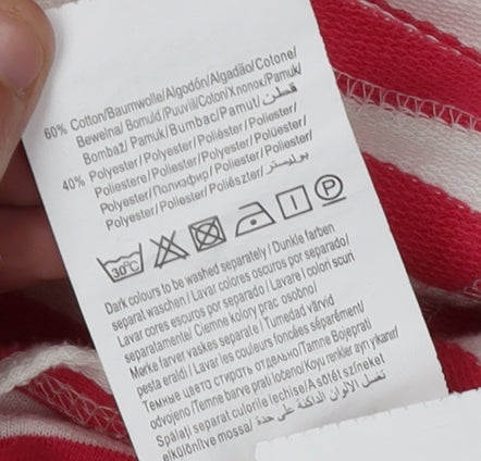 Vero Moda Women's Red Striped Pullover Jumper XS