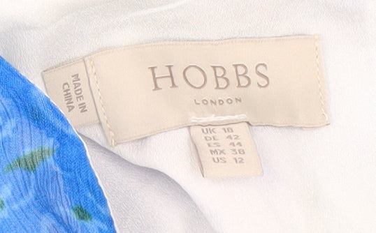 Hobbs Women's Floral Blouse, Multicolour, Size 18