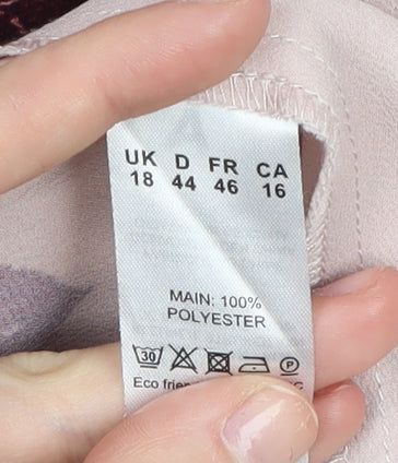 Jacques Vert Women's Multicoloured Floral Blouse Size 18