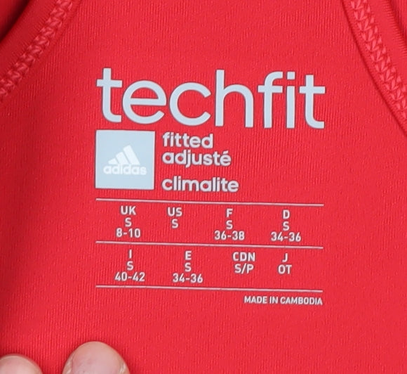 Adidas Women's Black Red Tank Top Size S Athletic Style