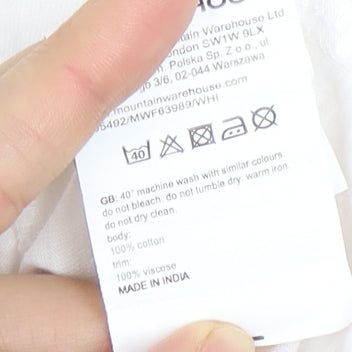 Mountain Warehouse Women's White Blouse UK 18