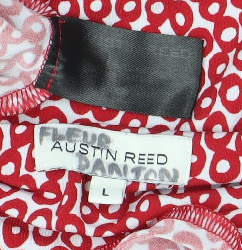 Faustino Red Geometric Women's T-Shirt L