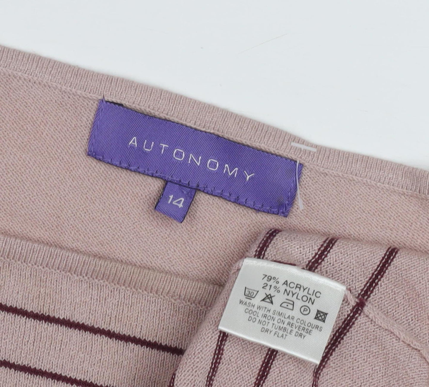 Autonomy Women's Multicoloured Pullover Jumper Size 14