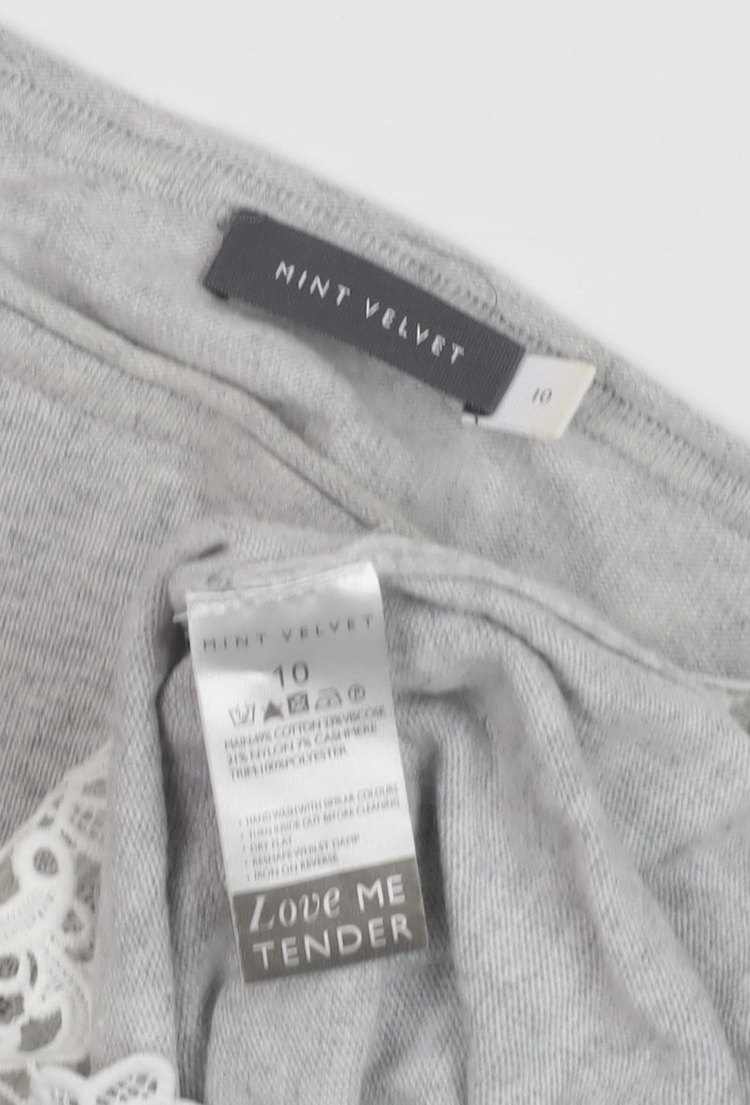 Mint Velvet Women's Grey Pullover Jumper Size 10