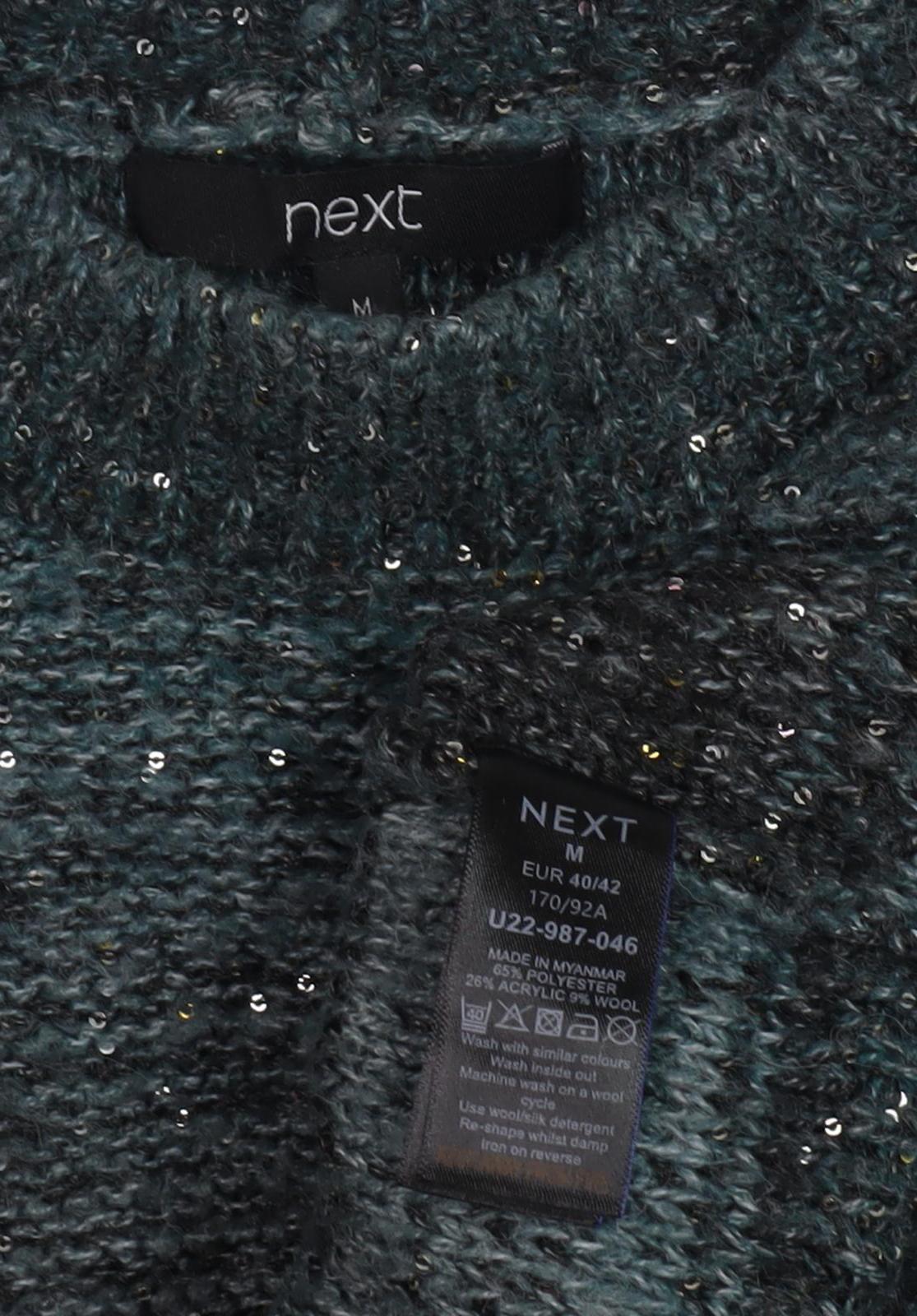 Next Women's Grey Sequin Pullover Jumper M