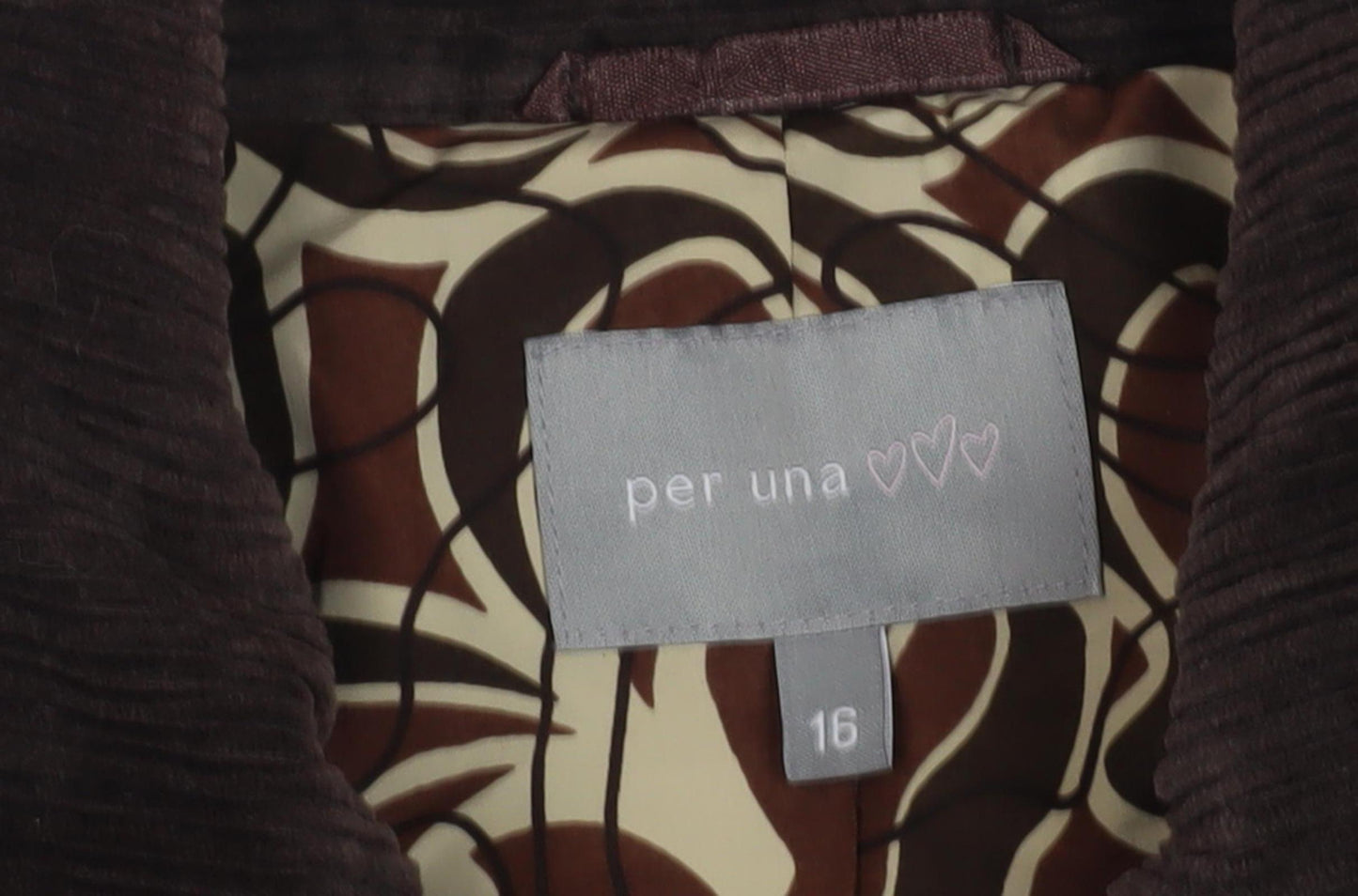 Marks & Spencer Women's Brown Corduroy Jacket Size 16