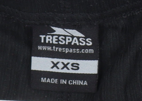 Trespass Black Jogger Trousers Unisex Adults 2XS