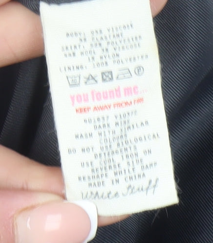 White Stuff Women's Grey Sheath Mini Dress Size 14